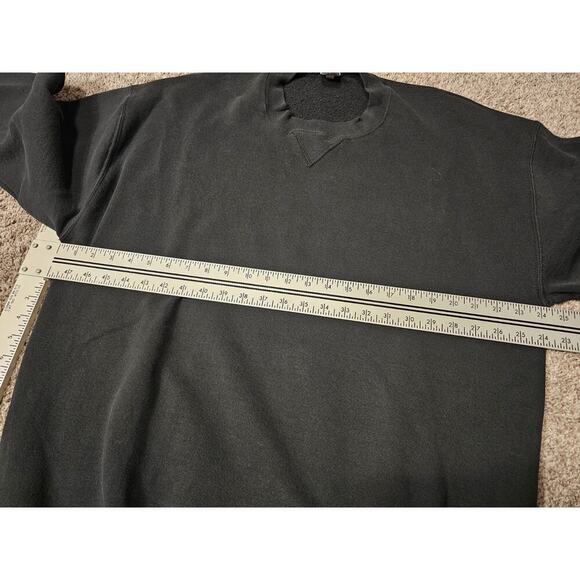 Vintage 90s Russell Sweatshirt Men’s Size XLT Black Fleece Pullover Blank Grunge - Picture 5 of 7